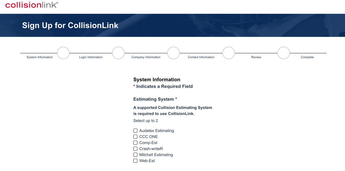 Collisionlink Registration | Young Wholesale Parts