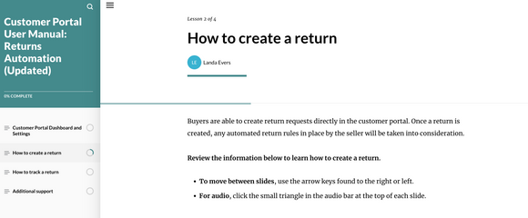 Elite extra return tutorial